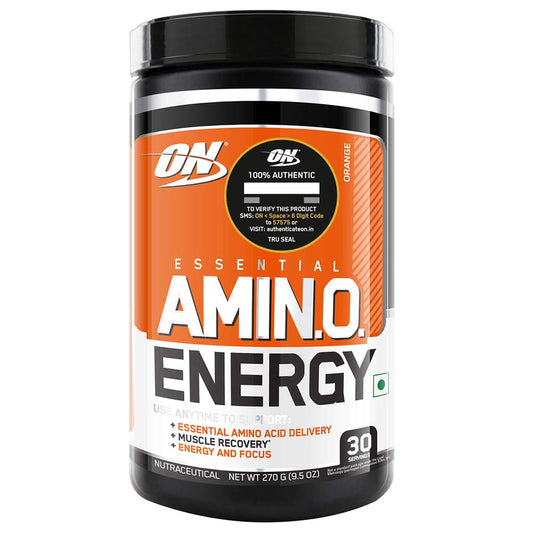 ON (Optimum Nutrition) Essential Amino Energy, 270 g (0.6 lb), 30 Servings, Orange